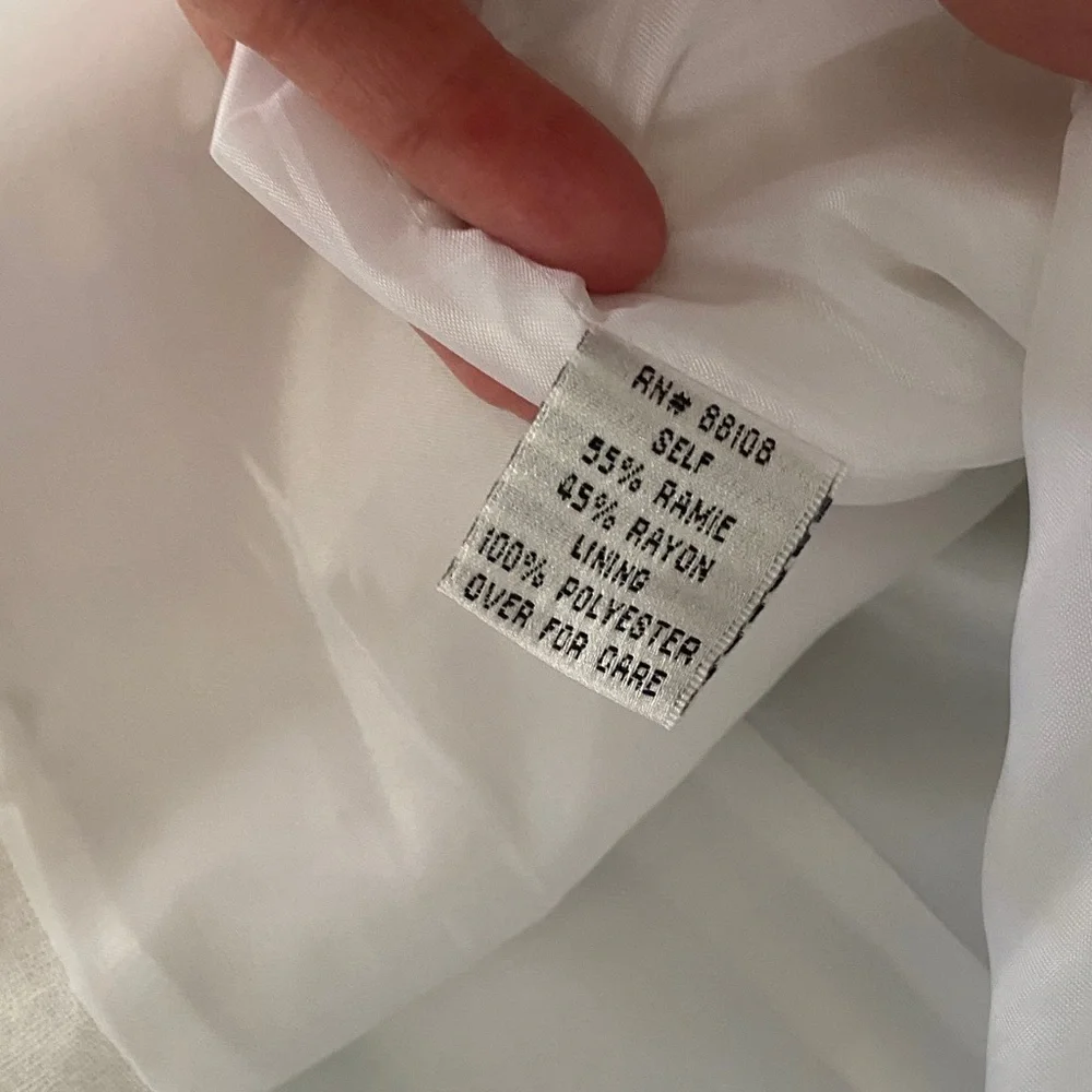 Vintage White Linen Set - Picture 7 of 12